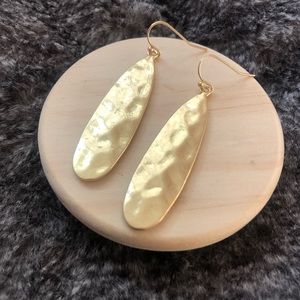 Annie Gold Hammered Drop